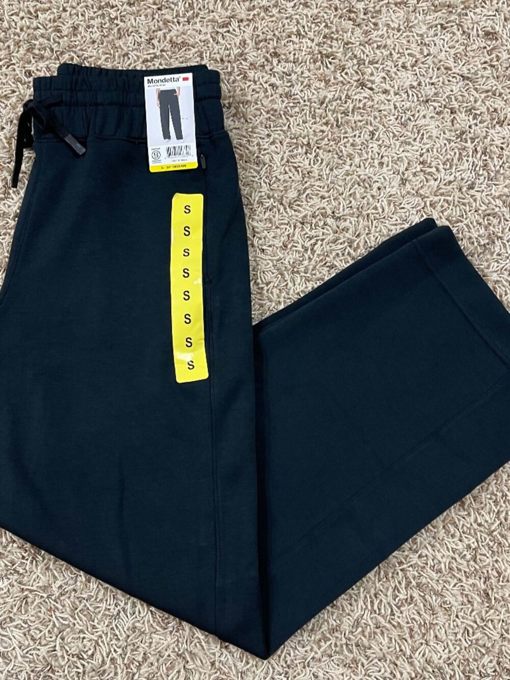 Mondetta Women's Soft Tech Active Pants Joggers Black, Size Small (New)